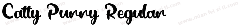 Catty Purry Regular字体转换